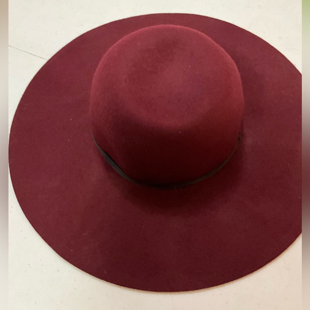 [Old Navy] Deep Red Wide-Brim Hat